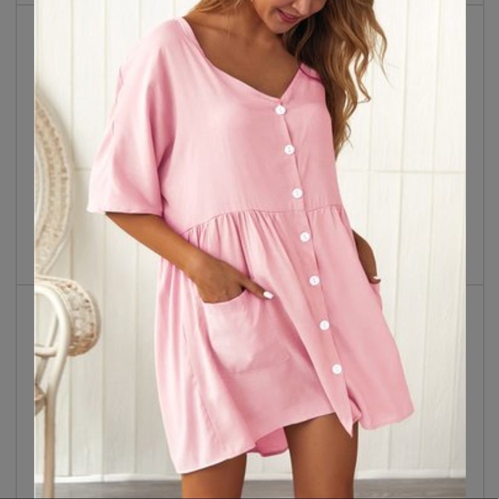 Pink Pocket Dress